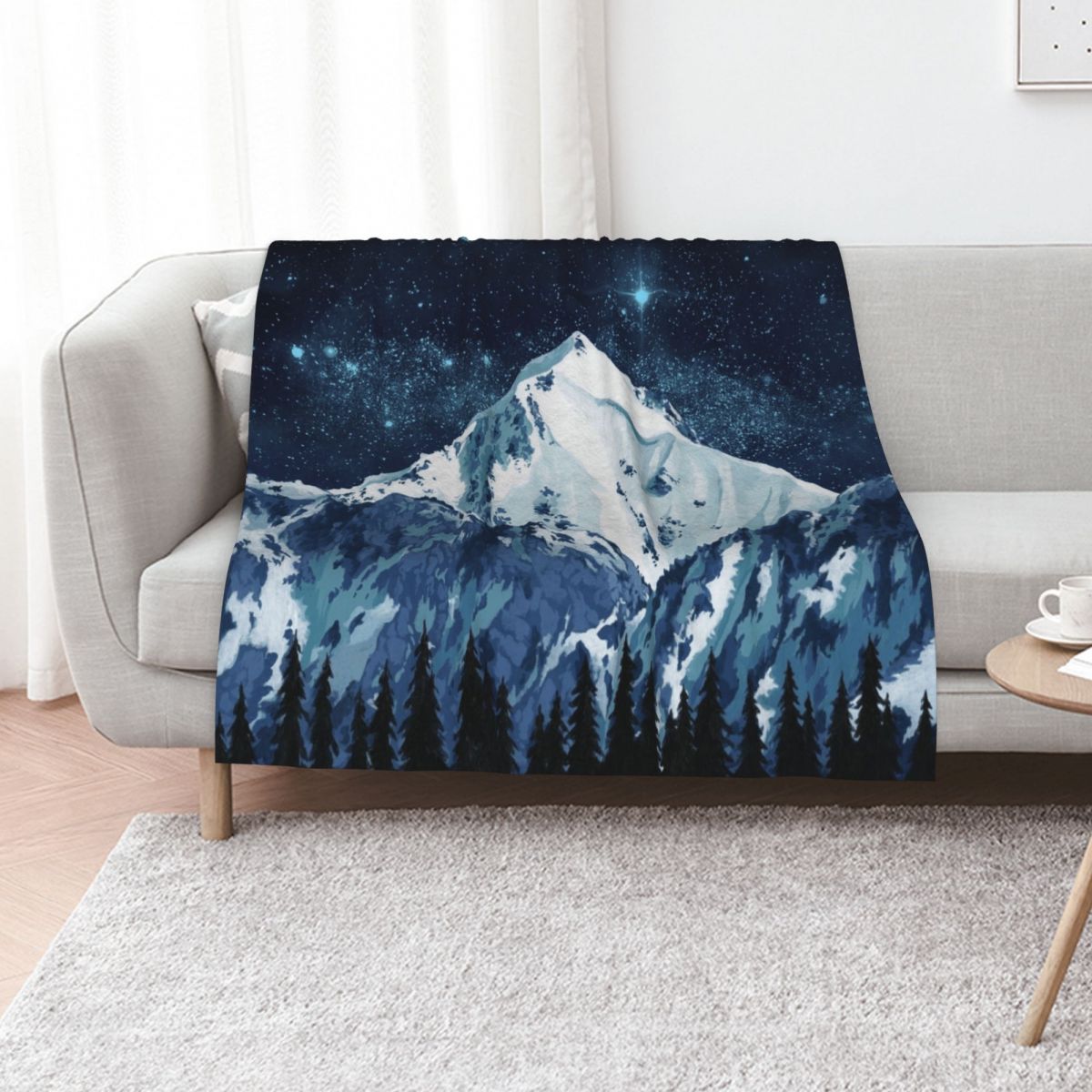 Custom Night Sky - Cobertor de flanela macia personalizado com