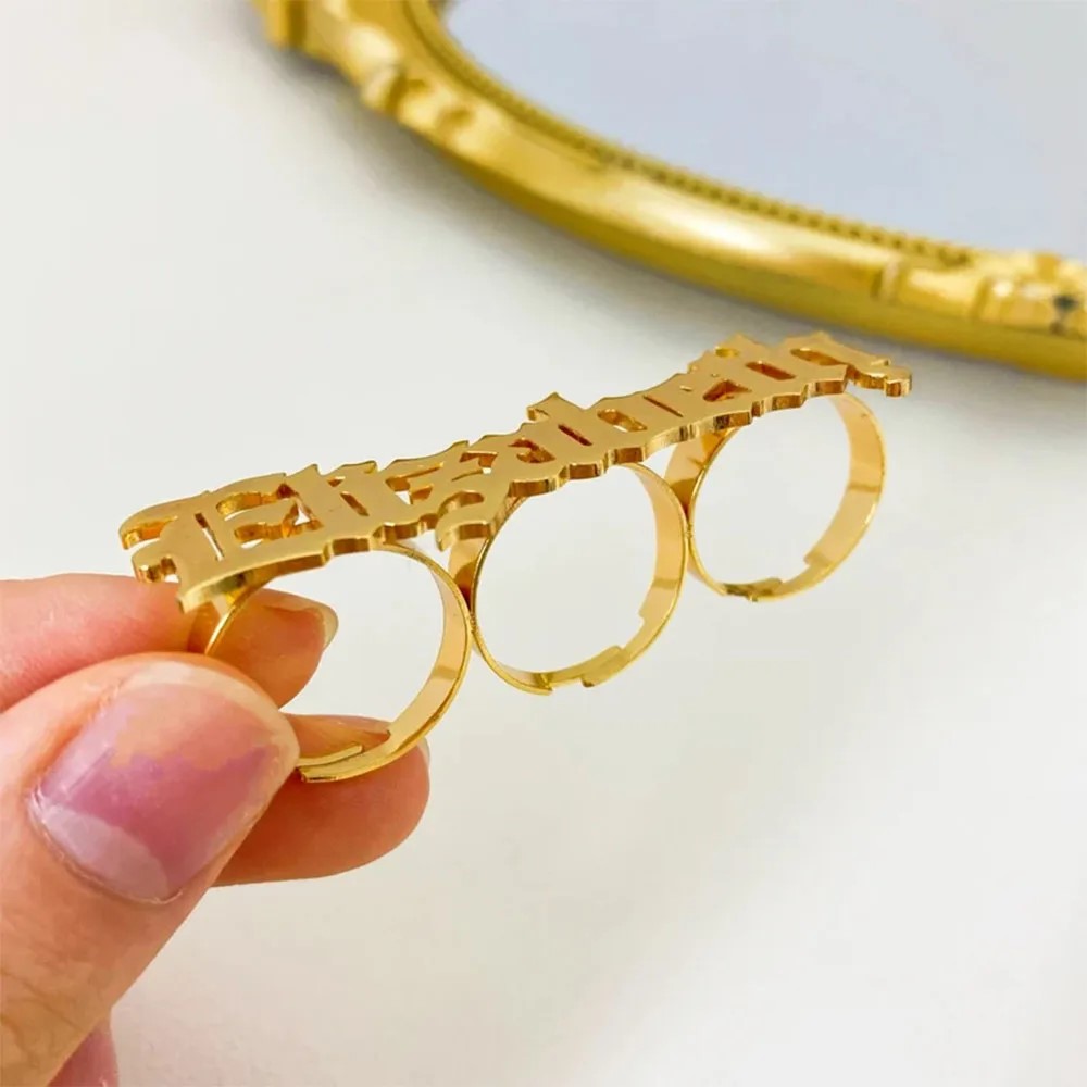 Anel de nome personalizado fem - Initial Ring Custom avaliação e preço
