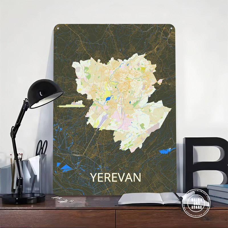 Mapa da Cidade de Yerevan em P - Custom Map Poster avaliação e preço