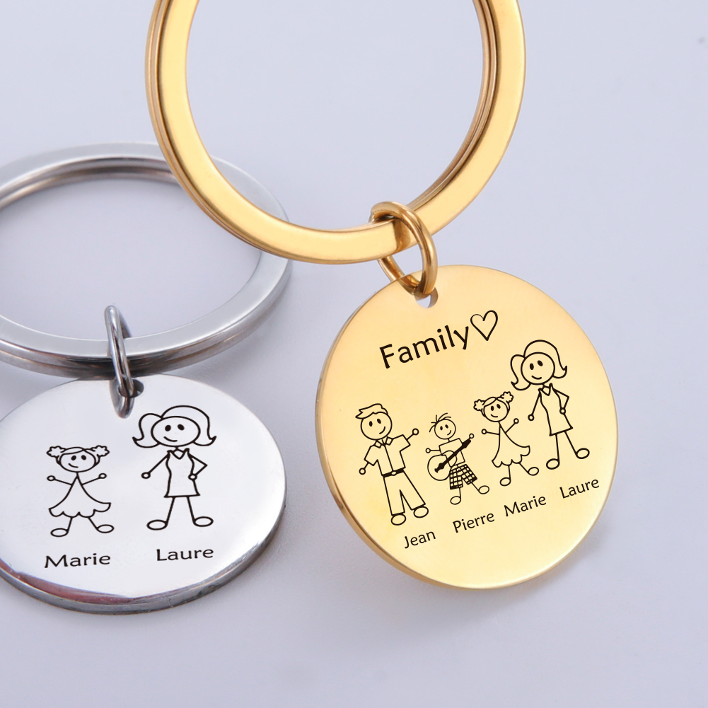 Chaveiro Personalizado Familia - Initial Ring Custom avaliação e preço