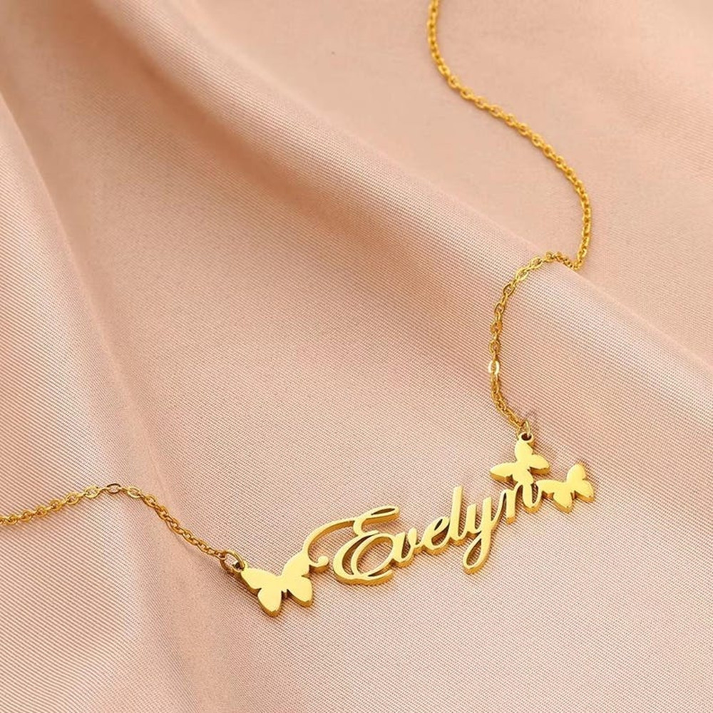 Colar com nome personalizado,  - Birth Flower Necklace avaliação e preço