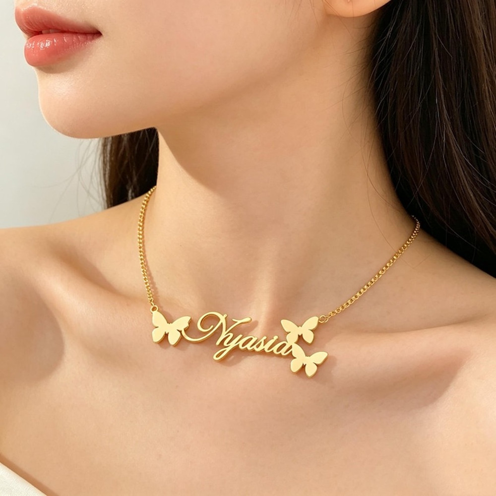 Colar com nome personalizado,  - Birth Flower Necklace avaliação e preço