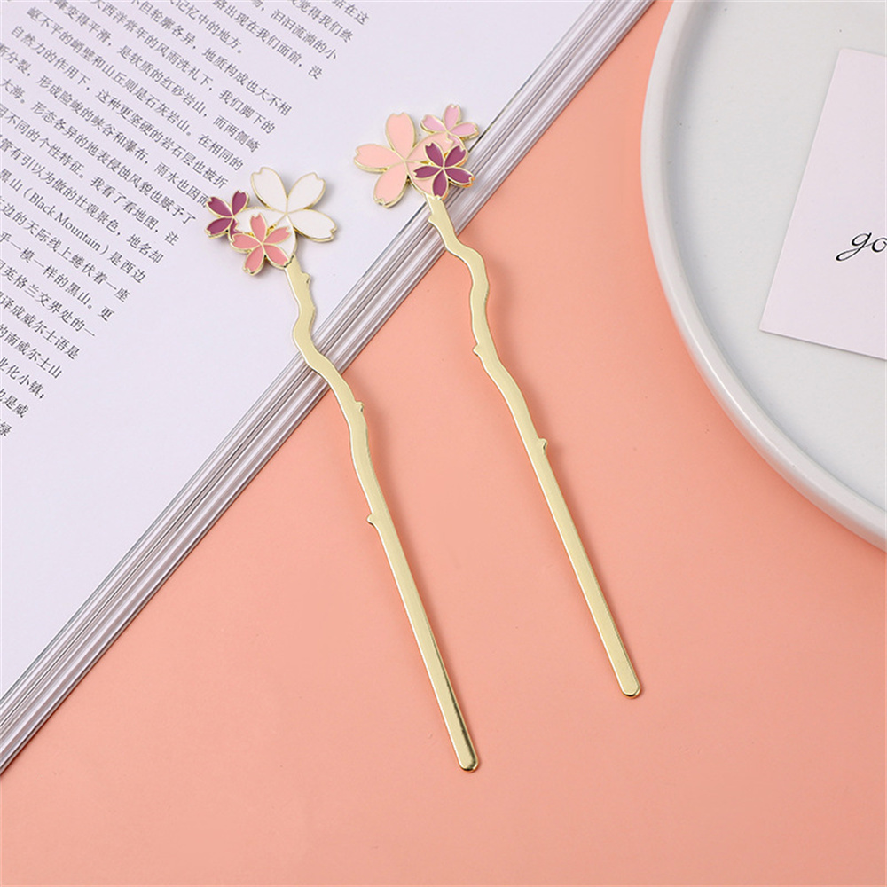 Creative Metal Sakura Flor Boo - Dried Flower Bookmark avaliação e preço